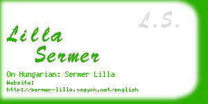 lilla sermer business card